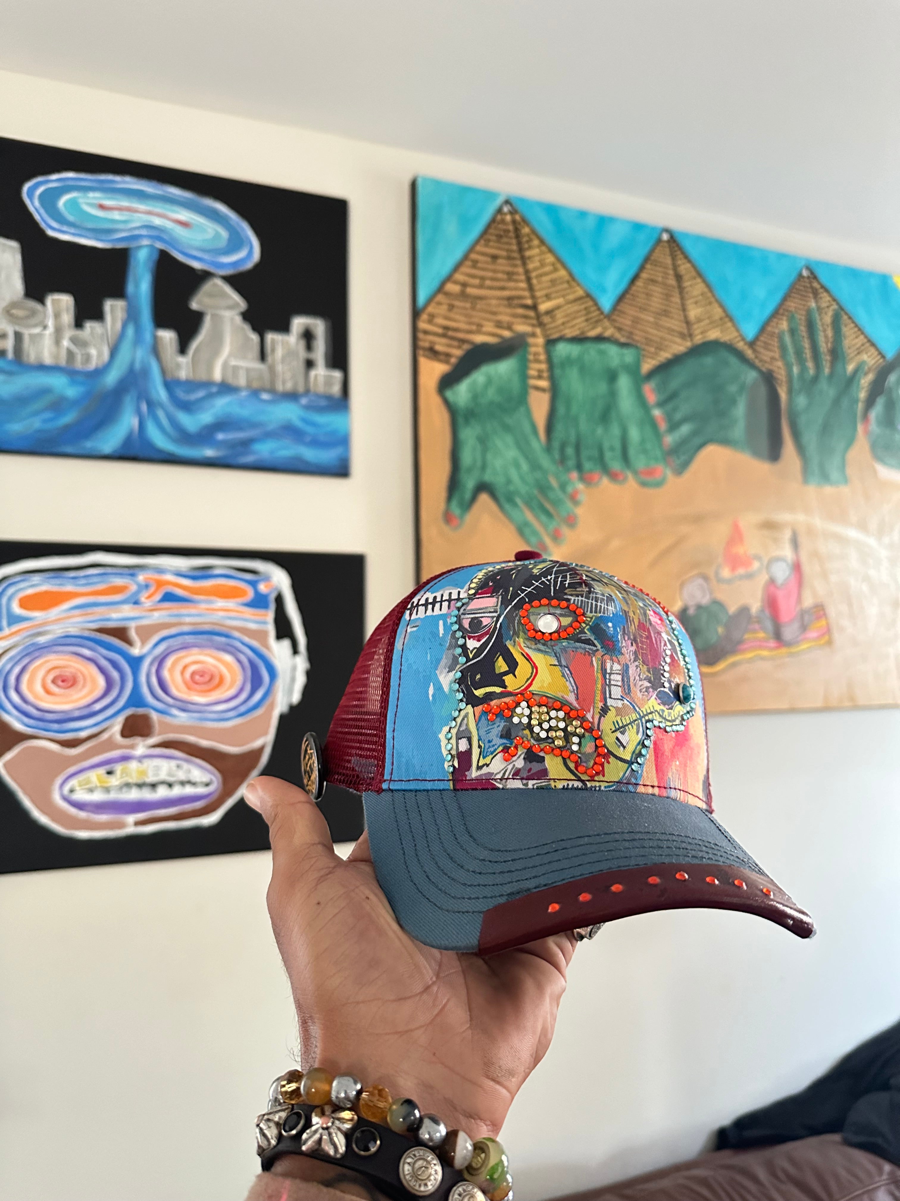 The Broad x Phase x  Basquiat Trucker