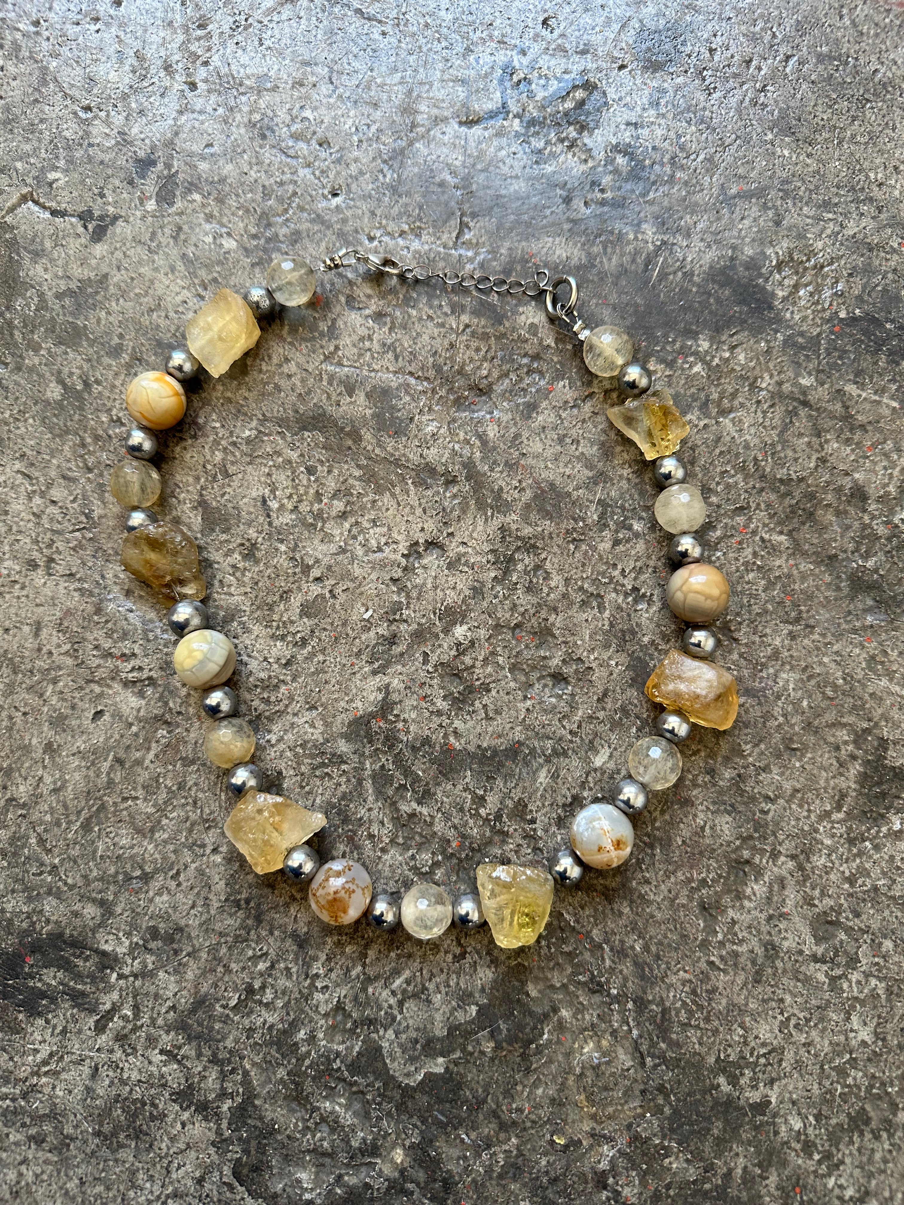 Citrine Chunks Necklace